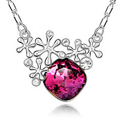 Unique Alloy With Gold Plated Rhinestone Women's Fashion Necklace (More Colors)