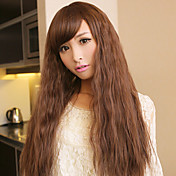 Fluffy Brown 80cm Full Fringe Princess Lolita Wave Wig