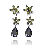Fabulous geplatineerd Cubic Zirconia oorbellen (meer kleuren)