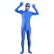 Unisex Azul Open Face Catsuit de Lycra