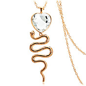 Alloy With Gold Plated Rhinestone Snake Women's Fashion Necklace