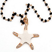 Lovable Star Alloy With Rhinestone Women's Necklace