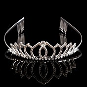 Classic Rhinestone With Comb Women's Wedding Tiaras