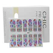 3PCS 2D Full Cover Finger Nail Sticker Mixed Style NO.20