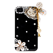 Bella faccia Caso Black Cat per iPhone 4 e 4S