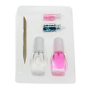 5PCS Nail Art Set(2 Nail Glue+1 Wood Stick+2 Nail Decorations,Random Color)