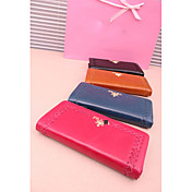 Women's Stylish Euramerican Woven Genuine Leather Wallet