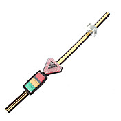 Auto Car Small Triangle Reflect Static Earth Belt with Anti Static Strap
