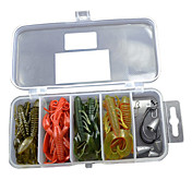 Super Soft fiskeri lokker med Single Hook Lure Pack (26 Stk / Set) SH026