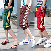 Männer Kontrast Farbe Tether Cropped Sports Pants