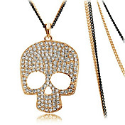 Chic Alloy With Gold Plated Rhinestone Women's Fashion Necklace