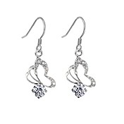 Charming Schmetterling Alloy Crystal Drop Earrings (mehr Farben)