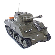 01:30 tanque RC RTR Batalha Tanques M4A3 Sherman Radio Remote Control Toys