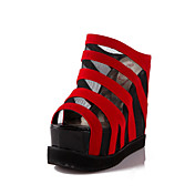 Beautiful Leatherette Wedge Heel Peep Toe With Bowknot Party / Evening Shoes (More Colors)