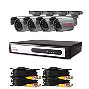 CCTV Kit DVR con 4 pezzi 420TVL 1/4 "Sony CCD Telecamere IR (4 Registrazione Canale D1)