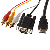 v1.3 HDMI VGA e audio / video cavo AV 1,5 m