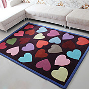 6.5 'Heart Pattern acrílico Bonded Rug