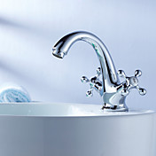 Two Handles Chrome Centerset Sink Faucet(1018-LK-8007)