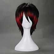 Punk Style Black and Red Mischfarben 35cm Oji Lolita Perücke