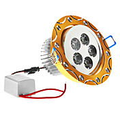 Dimmable 5W 450LM 3000-3500K Warm White Light Golden Edge LED Ceiling Bulb (220V)