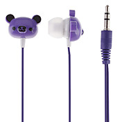 Bjørn hode Stylet In-Ear øreplugger (blå, 3,5 mm)