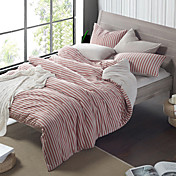 4pcs bella Streifen Baumwolle Jersey Bettbezug Set