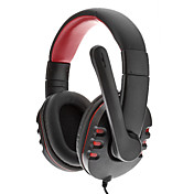 AMICO un suono di alta qualità USB Plug audio cuffie stereo SH-010 (rosso e nero)