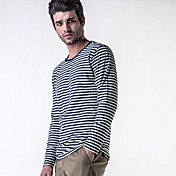 Stripes T-shirt manica lunga 100% cotone T-shirt