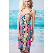 Damemode Beautiful Floral Print Swim Dress (Længde: 150cm, Bredde: 105cm)