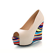 Leatherette Wedge Heel Sandals With Split Joint Party / Evening Shoes (More Colors)
