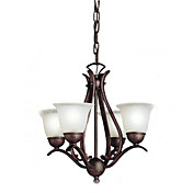 240W luz do candelabro de Transição com 4 Até máscaras de vidro em estilo elegante Urbano