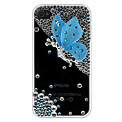 Flying Butterfly Custodia trasparente per iPhone 4 e 4S