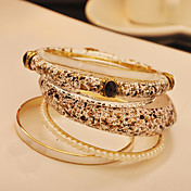 Women's Vintage Fashion Splash-ink Layered Bracelet