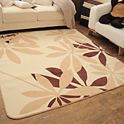 8 'Modern Bladeren Patroon acryl Bonded Rug