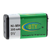 BTY 9v 300 mAh NI-MH batteria ricaricabile