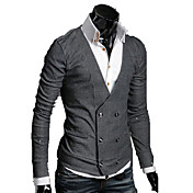 V homens fivela Sweaters Pescoço