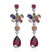 Quality Platinum Plated Cubic Zirconia Earrings(More Colors)
