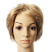 Capless Synthetic Blonde Short Straight Hair Wig