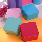 estanho favor simples cubóide metal - conjunto de 6 (cores mais)
