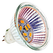MR16 1.5W 9x5730SMD 120-150LM 3000-3500K Warm White Light LED-Spot-Lampe (12V)