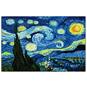 Starry Night c1889 by Vincent Van Gogh Famous Art Print