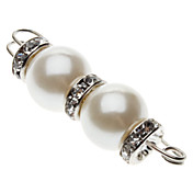 Perla Diamante Anillos Broche