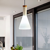 60w luz pendant contemporâneo, com máscara de vidro em design de flask