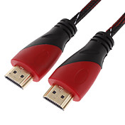 Speed ​​HDMI câble 1.4v 3D haute support pour Smart LED HDTV, Apple TV, DVD Blu-ray (1,5 m)