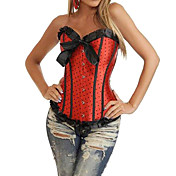 Süßigkeit rote Tupfen Satin Sweet Lolita Bustier Korsett