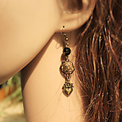 Handmade Obsidian Alloy Rose Aristocrat Lolita Earrings
