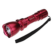 Aurora SH-272 Cree XR-E Q5 2-Mode-LED-Taschenlampe mit Streik Lünette (220LM, 1x18650, Pink)
