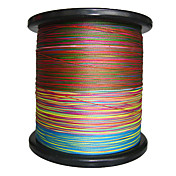 2000m 4 Carriers PE Braided Fishing Line (Rainbow)