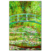 The Waterlily Pond with the Japanese Bridge, 1899 by Claude Monet Famous Art Print
