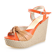 Leatherette Wedges Sandals With Split Joint Party / Evening / Casual Shoes (More Colors)